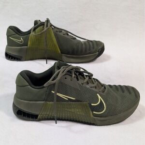 Nike Metcon 9 Olive Sequoia Mens Weightlifting Training Shoes Size 12 DZ2617-300